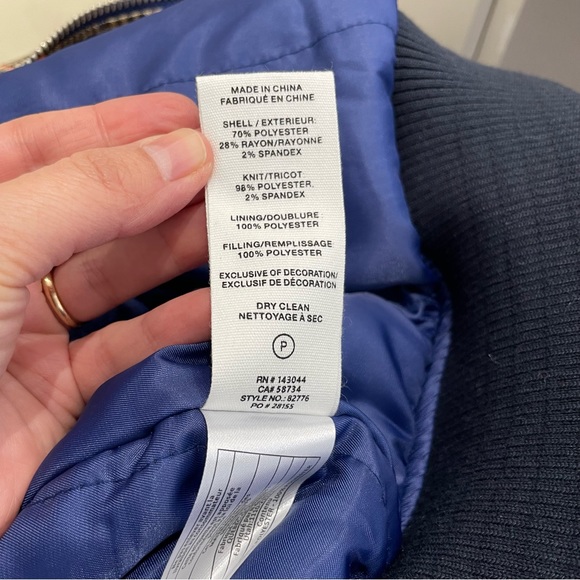 NWT Anthropologie Avec Les Filles Embroidered Love Bomber Jacket / Size XL - Picture 9 of 10